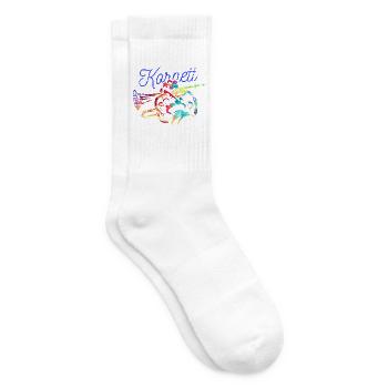 Schwungvoller Kornett Blasmusik - Tennissocken - Weiß - Rechts