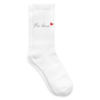 MEINE LIEBE. VALENTINSTAG. ICH LIEBE DICH. I LOVE YOU. - Tennissocken - Weiß - Rechts