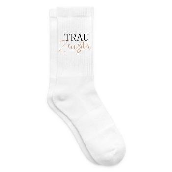 Trauzeugin - Tennissocken - Weiß - Rechts