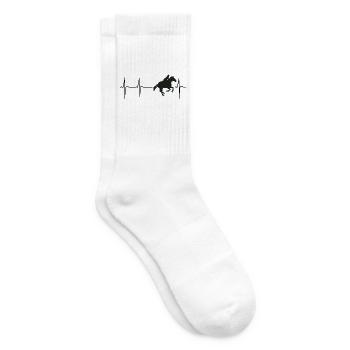 mein herz schlägt für reiten - Tennissocken - Weiß - Rechts