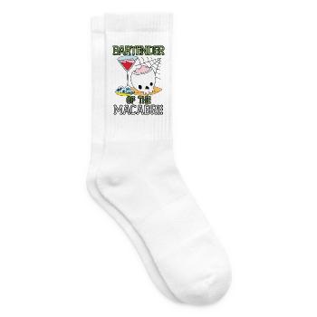 Barkeeper des Makabren Barkeeper Halloween - Tennissocken - Weiß - Rechts