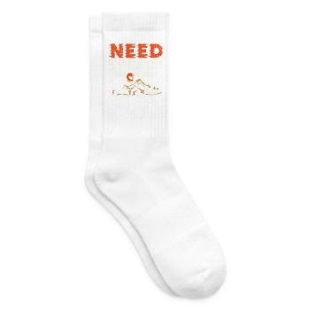 Need Speed GoKart Kartbahn Rennkart - Tennissocken - Weiß - Rechts