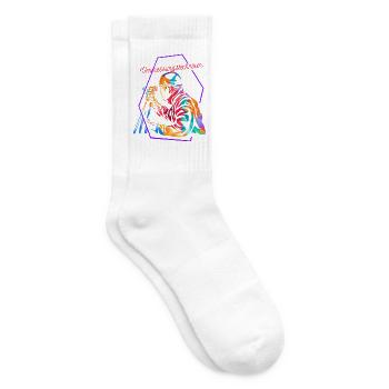 Maßgenauer Vermesser Katasteramt - Tennissocken - Weiß - Rechts