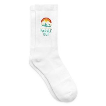 Kajak fahren Natur Retro - Tennissocken - Weiß - Rechts