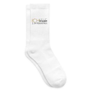 JGA Ich heirate die anderen feiern - Tennissocken - Weiß - Rechts