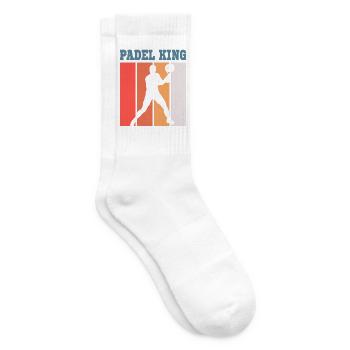 Padel Padelspieler Padeltennis Paddle Padeltrainer - Tennissocken - Weiß - Rechts