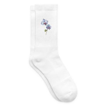 Blume - Tennissocken - Weiß - Rechts