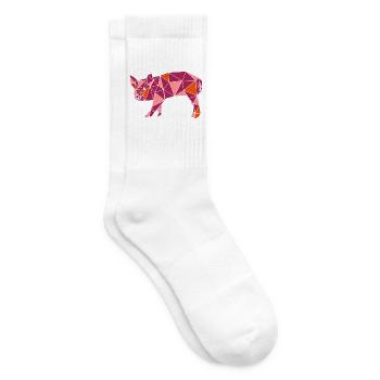 Schwein - Tennissocken - Weiß - Rechts