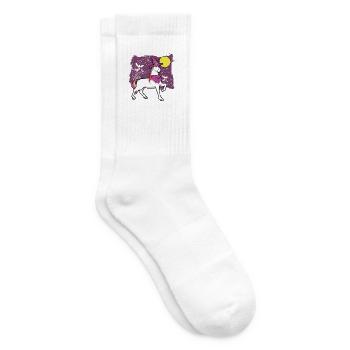 Hexe Einhorn Halloween - Tennissocken - Weiß - Rechts