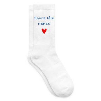 OMA. MUTTERTAG. ALLES GUTE ZUM OMA-TAG. ICH LIEBE DICH - Tennissocken - Weiß - Rechts