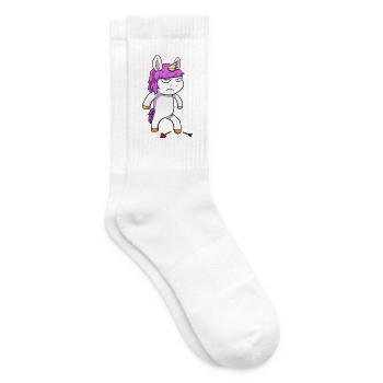 Angry Unicorn Wütendes Einhorn - Tennissocken - Weiß - Rechts