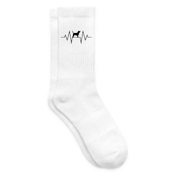 Beagle - Tennissocken - Weiß - Rechts