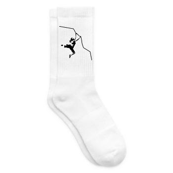 Kletterin am Fels - Tennissocken - Weiß - Rechts