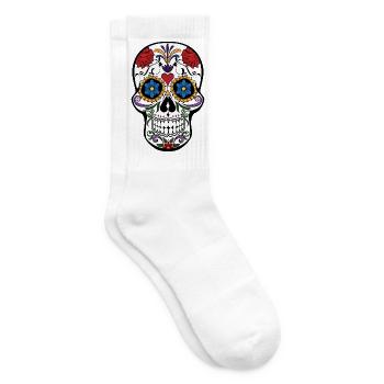 totenkopf - Tennissocken - Weiß - Rechts