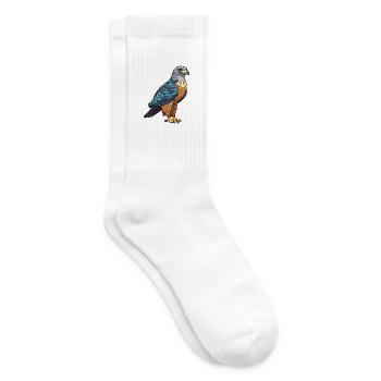 Falke buntes Aquarell Cartoon Kawaii Tier - Tennissocken - Weiß - Rechts