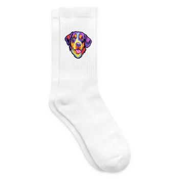 Entlebucher Sennenhund Rasse Cartoon Kawaii Illu - Tennissocken - Weiß - Rechts