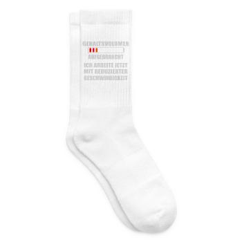 Am Ende des Geldes noch soviel Monat - Tennissocken - Weiß - Rechts
