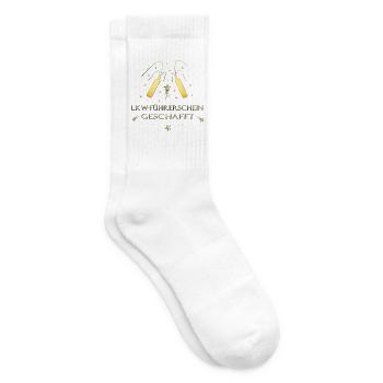 Lkw Führerschein Lastkraftwagen Klasse C - Tennissocken - Weiß - Rechts