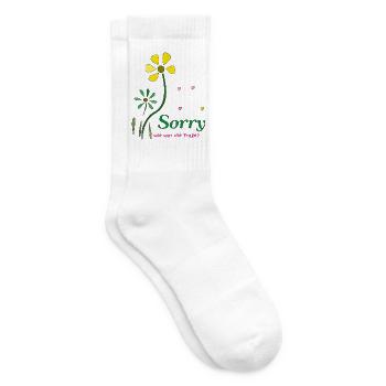 Sorry, wie war die Frage? - Tennissocken - Weiß - Rechts