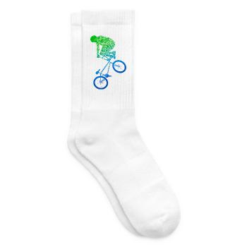 BMX Bike Stunts Tricks Kinder Fahrrad BMX Jungen - Tennissocken - Weiß - Rechts