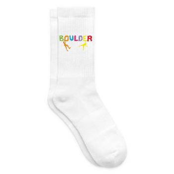 Boulderer Felskletterer Bergsteigen Bouldern - Tennissocken - Weiß - Rechts