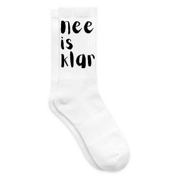 Nee is klar - Tennissocken - Weiß - Rechts