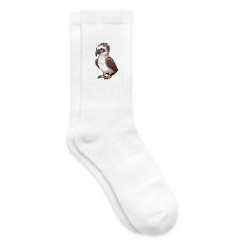 Fischadler Karikatur Kawaii Aquarell Illustration - Tennissocken - Weiß - Rechts