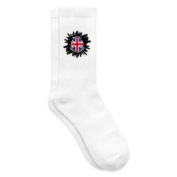 Birstall Skyline UK Flagge Reisesouvenir - Tennissocken - Weiß - Rechts