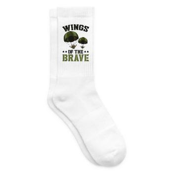 Fallschirmjäger Fallschirmspringen Fallschirmsprin - Tennissocken - Weiß - Rechts
