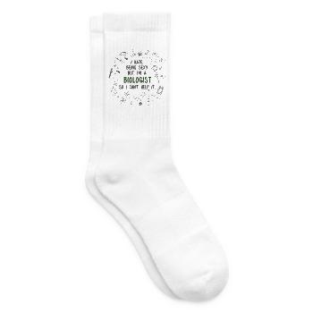 I hate being sexy but I'm a Biologist - Tennissocken - Weiß - Rechts