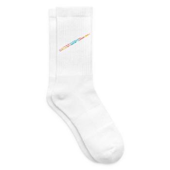 Schwungvolle Konzertflöte Marschmusik - Tennissocken - Weiß - Rechts