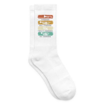 Musikinstrument Posaunist Musiker - Tennissocken - Weiß - Rechts