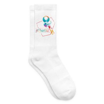 Japan Kendama Geschicklichkeitsspiel - Tennissocken - Weiß - Rechts