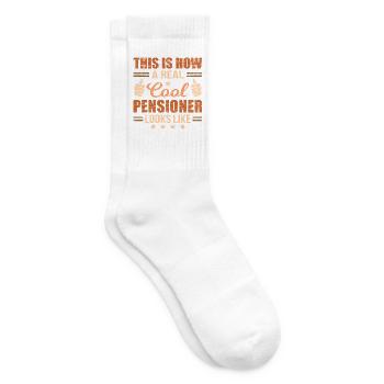 Cooler Pensionär - Tennissocken - Weiß - Rechts