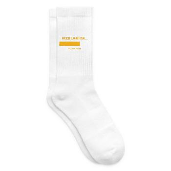 Beer Loading Please Wait Bier Beer Trinken Design - Tennissocken - Weiß - Rechts