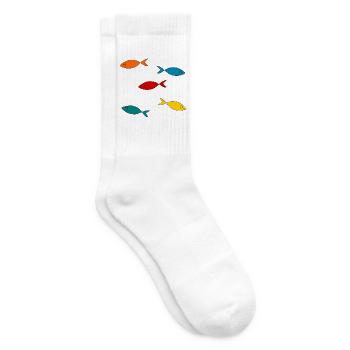 WEIHNACHTEN. JAHR. JAHRESTAG. RUHESTAND. VATERTAG - Tennissocken - Weiß - Rechts