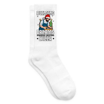 Jingle Bells Gesunde Zähne schwellen an Zahnarzt Z - Tennissocken - Weiß - Rechts