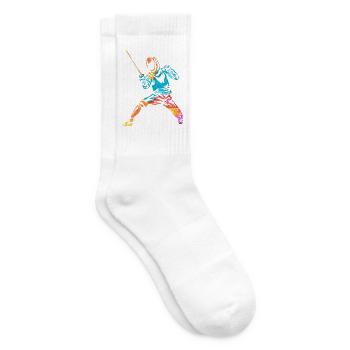 Mutiger Säbelfechter Mannschaftskampf - Tennissocken - Weiß - Rechts