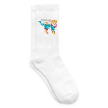 Kraftvoller Hovawart Gebrauchshund - Tennissocken - Weiß - Rechts