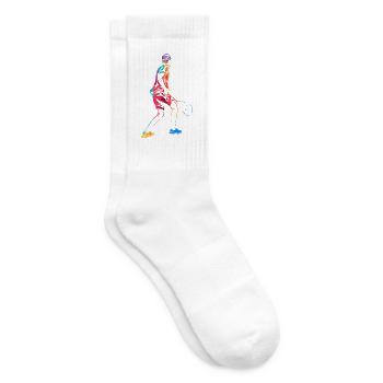 Wendiger Squash Vereinsspieler - Tennissocken - Weiß - Rechts