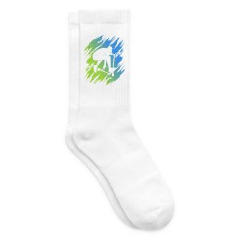 Stunt Scooter Tricks Roller Stuntroller Tretroller - Tennissocken - Weiß - Rechts
