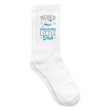 Unterschätzen Sie niemals kleine Fische Aquarianer - Tennissocken - Weiß - Rechts