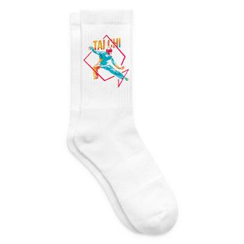 Fokussierte Tai Chi Meisterin - Tennissocken - Weiß - Rechts