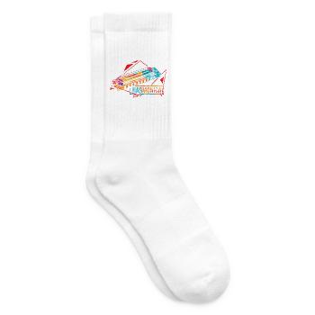Seelenvolle Mundharmonika Melodie - Tennissocken - Weiß - Rechts