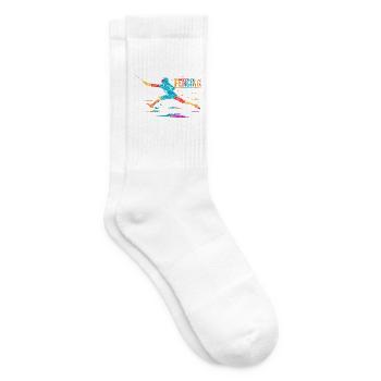 Blitzschneller Fechter Florettduell - Tennissocken - Weiß - Rechts
