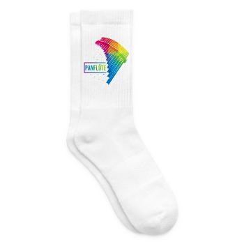 Melodische Panflöte Volksmusik - Tennissocken - Weiß - Rechts
