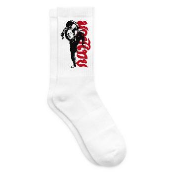 muay thai fighter - Tennissocken - Weiß - Rechts