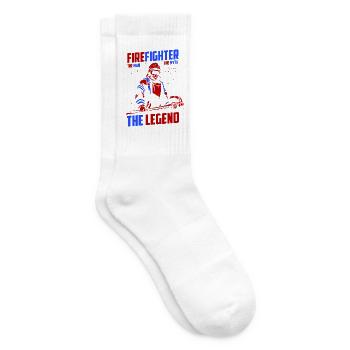Feuerwehrmann Der Mann Der Mythos Die Legende Fire - Tennissocken - Weiß - Rechts