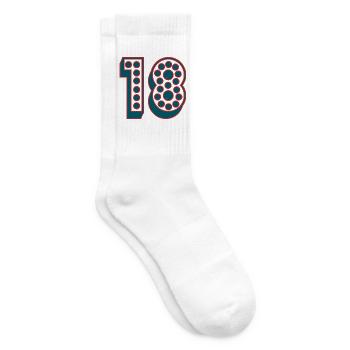 ALLES GUTE ZUM GEBURTSTAG. ALLES GUTE ZUM GEBURTSTAG. JAHRESTAG. - Tennissocken - Weiß - Rechts