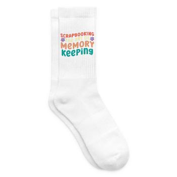 Scrapbooking Die Kunst, Erinnerungen zu bewahren S - Tennissocken - Weiß - Rechts